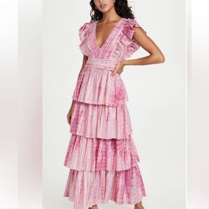 Saylor Stefania Tiered Maxi Dress Size XS